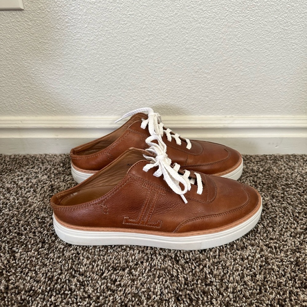 Lucchese Brown Leather Mules